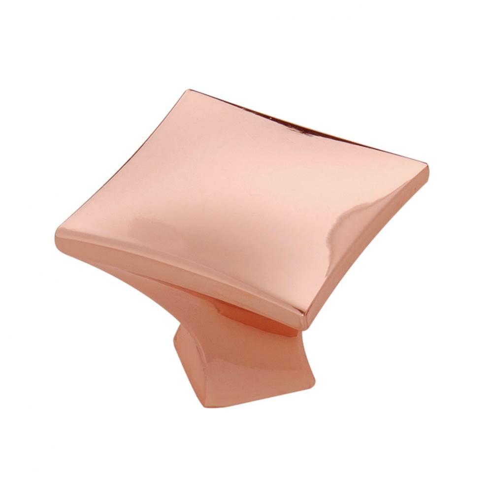 Twist Collection Knob 1-1/4&apos;&apos; Diameter Polished Copper Finish