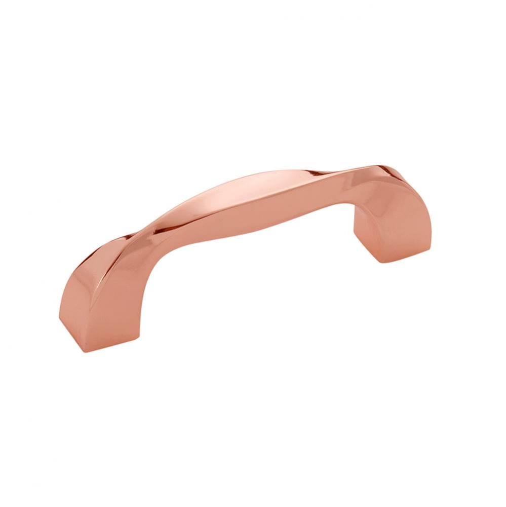 Twist Collection Pull 3&apos;&apos; C/C Polished Copper Finish