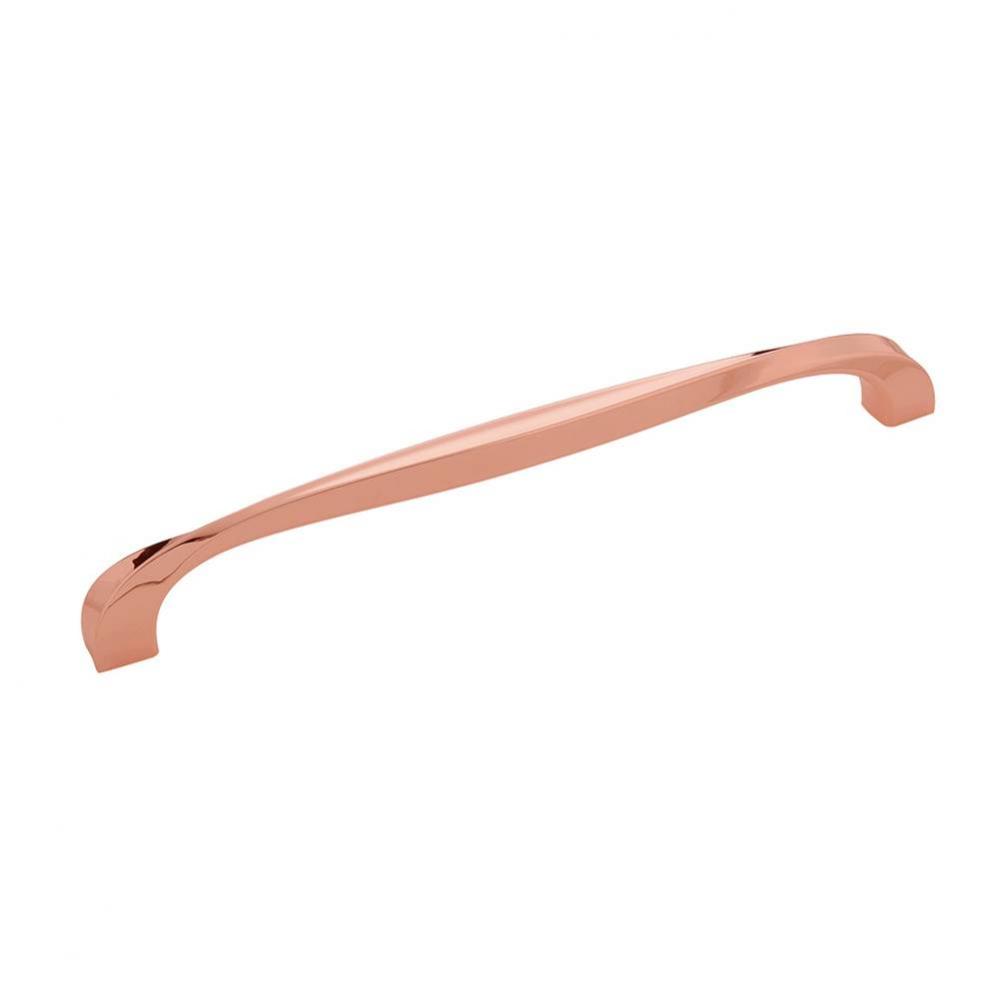 Twist Collection Pull 224mm C/C Polished Copper Finish