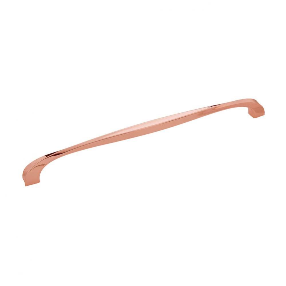Twist Collection Pull 12&apos;&apos; C/C Polished Copper Finish