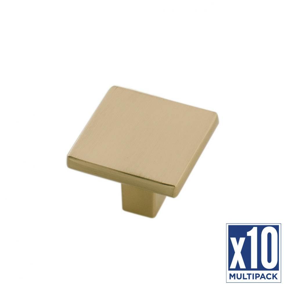 Knob 1-1/4 Inch Square (10 Pack)