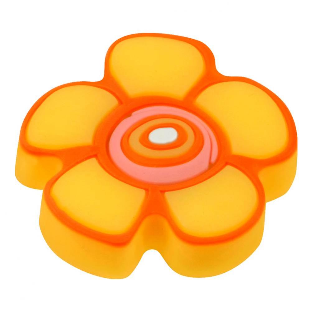 Kids Yellow Flower Cabinet Knob