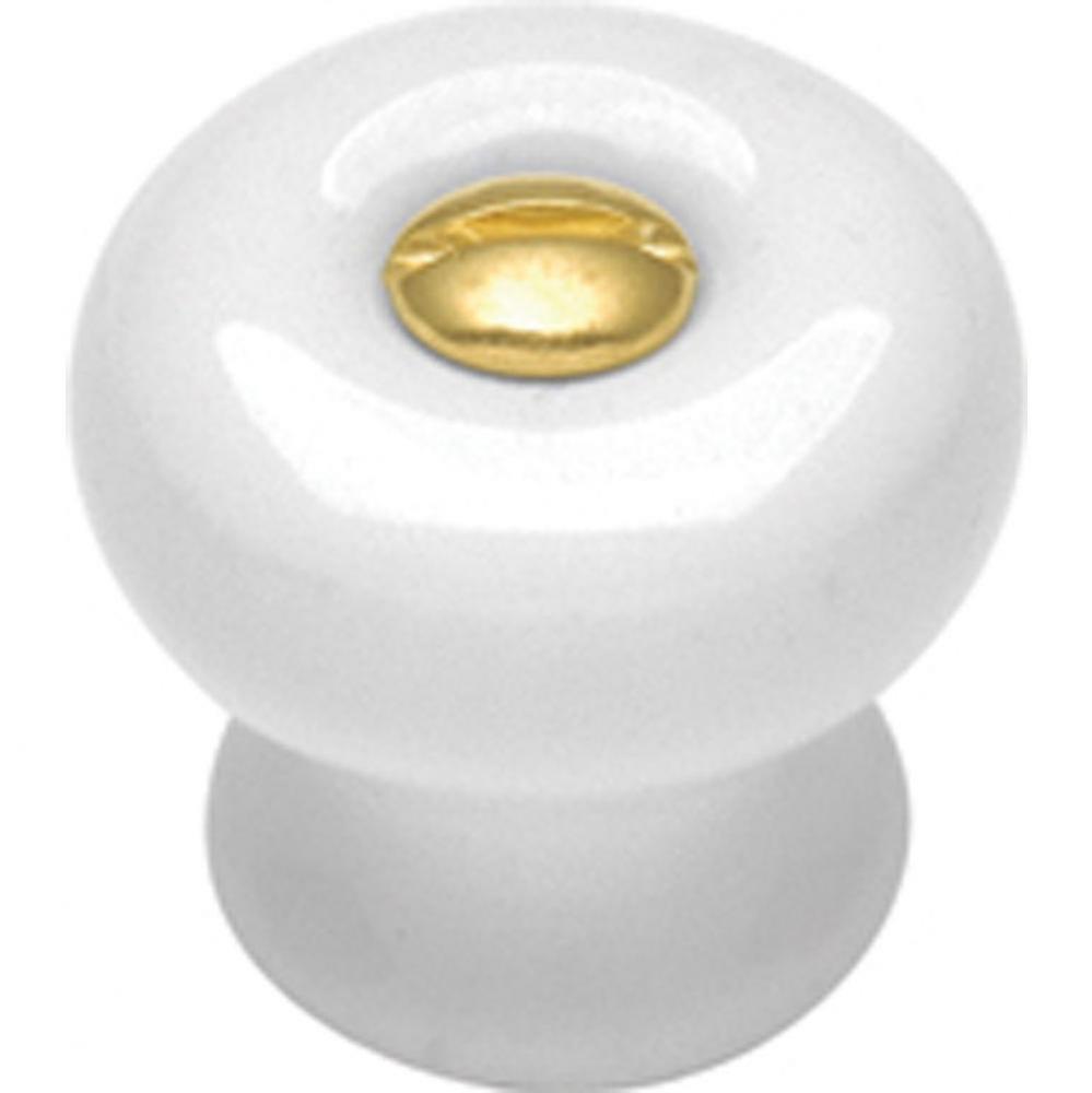 Tranquility Collection Knob 9/16&apos;&apos; Diameter White Finish