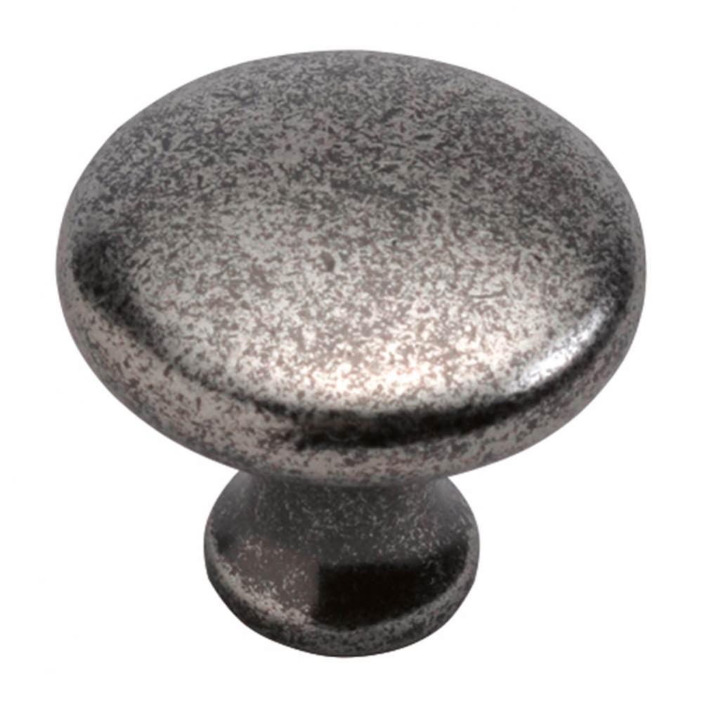 1-1/8 In. Conquest Black Nickel Vibed Cabinet Knob