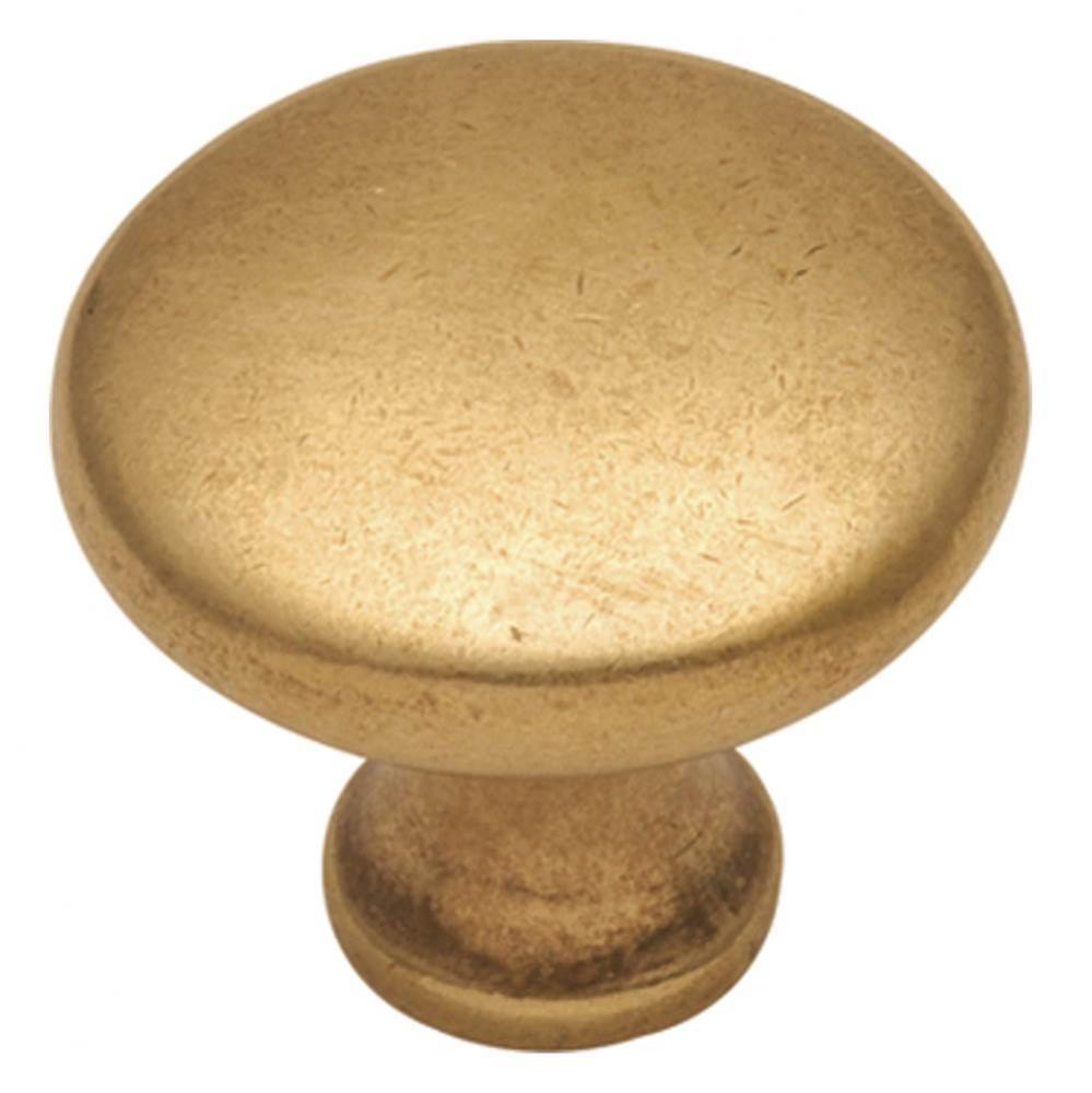 Conquest Collection Knob 1-1/8&apos;&apos; Diameter Lustre Brass Finish