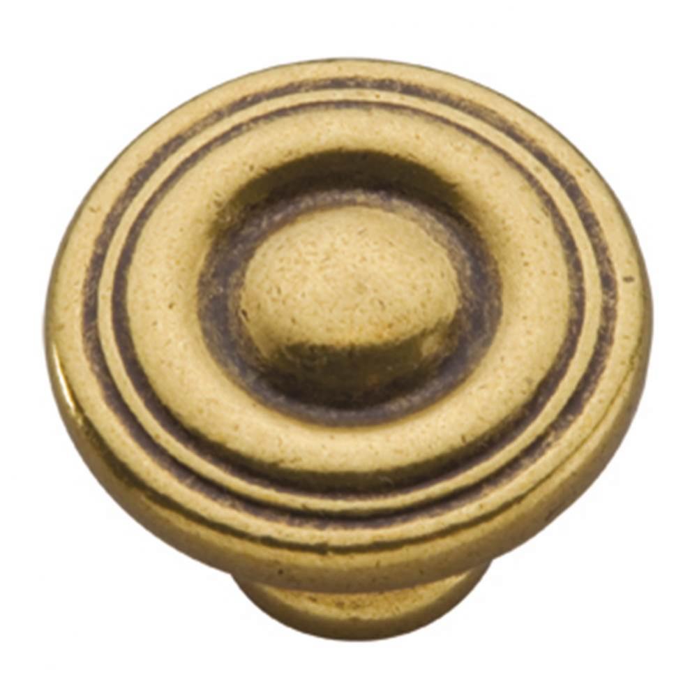 Conquest Collection Knob 1-3/16&apos;&apos; Diameter Lustre Brass Finish