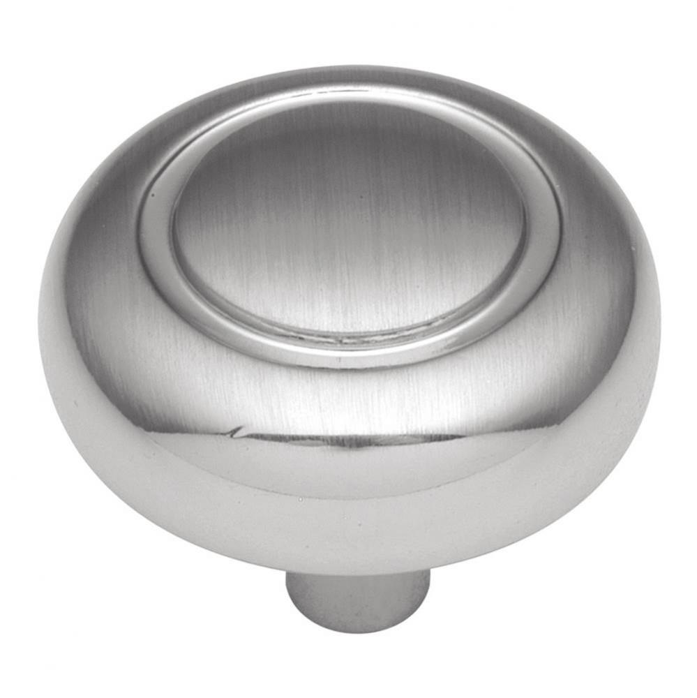 1-1/4 In. Eclipse Satin Silver Cloud Cabinet Knob