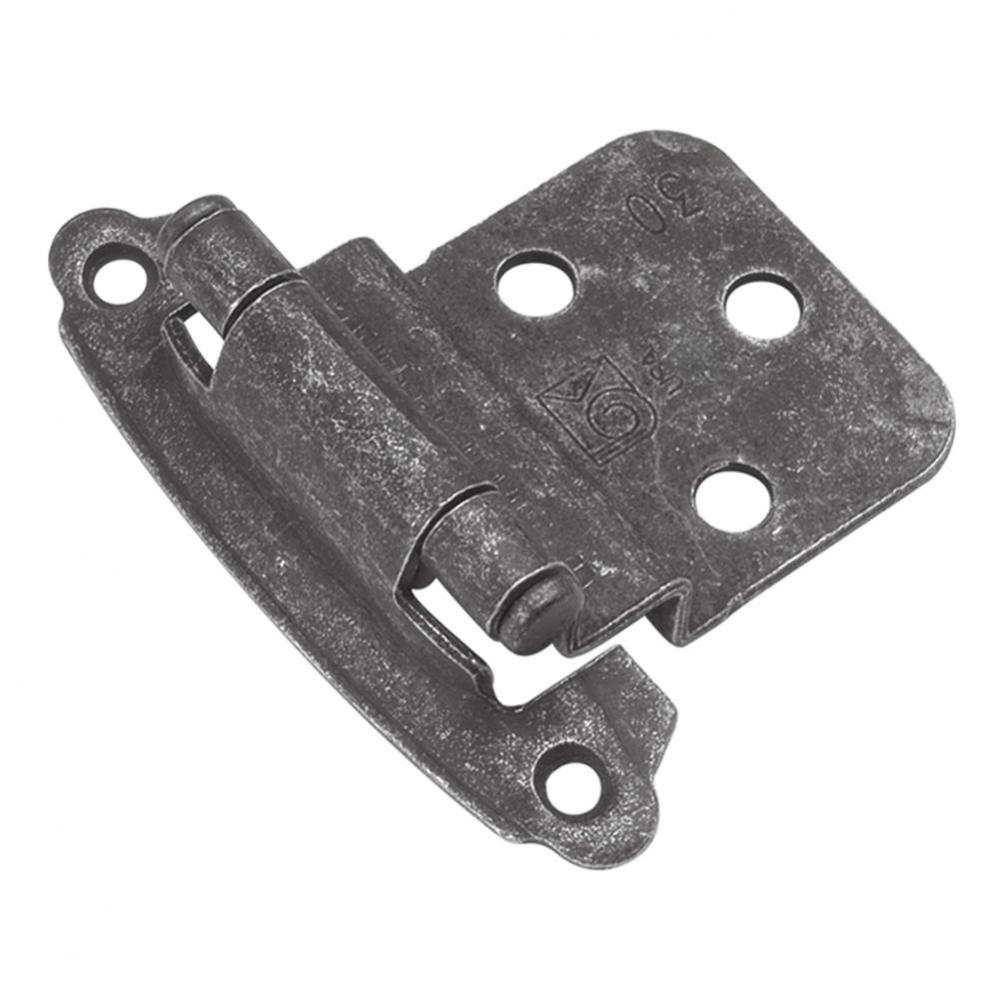 Hinge 3/8 Inch Inset Surface Face Frame Self-Close (2 Pack)