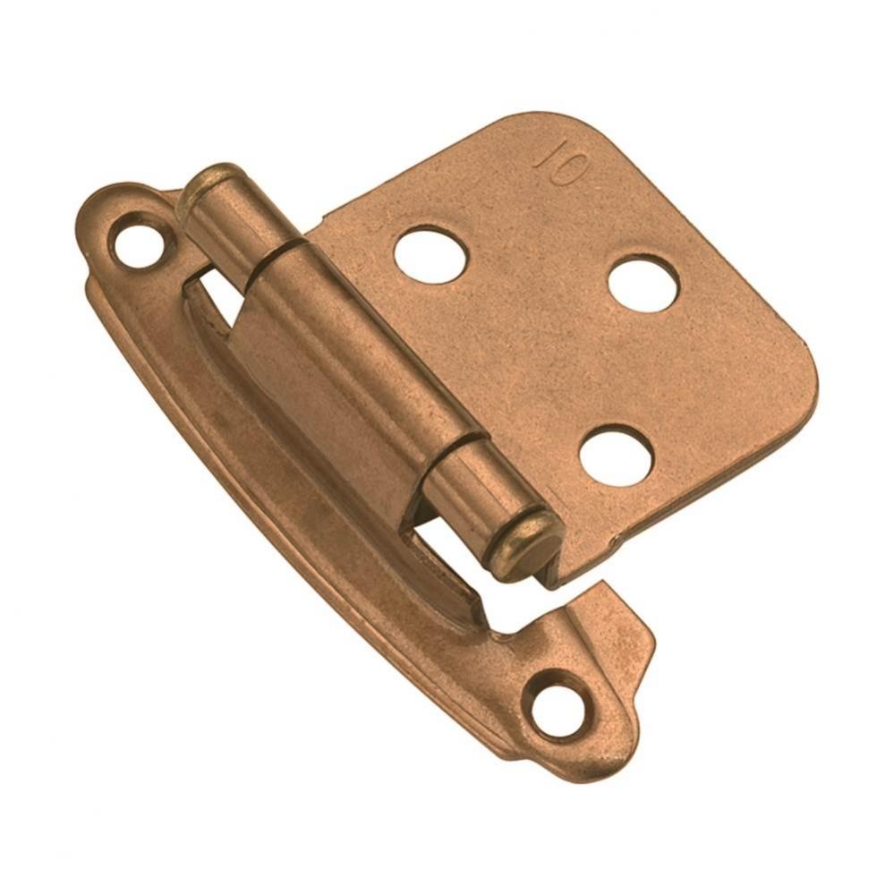 Surface Self-Closing Collection Hinge Flush Self Close Satin Bronze Finish (2 Pack)