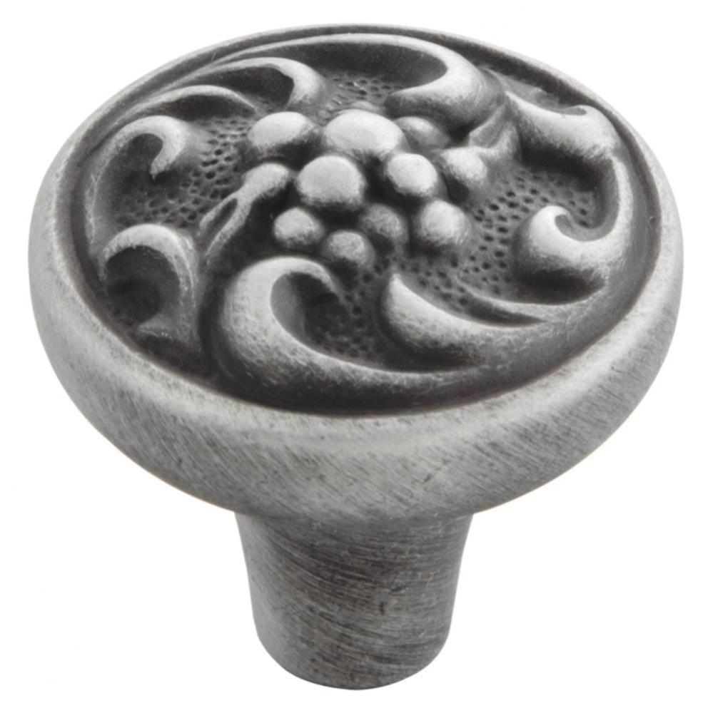 1-1/4 In. Mayfair Satin Pewter Antique Cabinet Knob