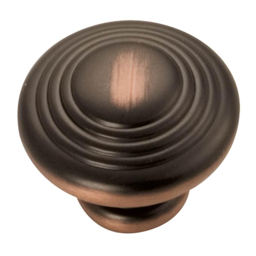 Deco Collection Knob 1-1/4&apos;&apos; Diameter Oil-Rubbed Bronze Highlighted Finish