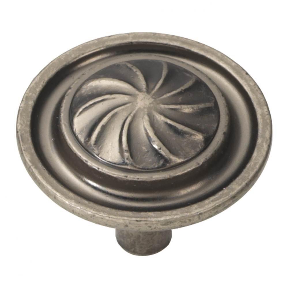 Roma Collection Knob 1-1/4&apos;&apos; Diameter Black Nickel Vibed Finish