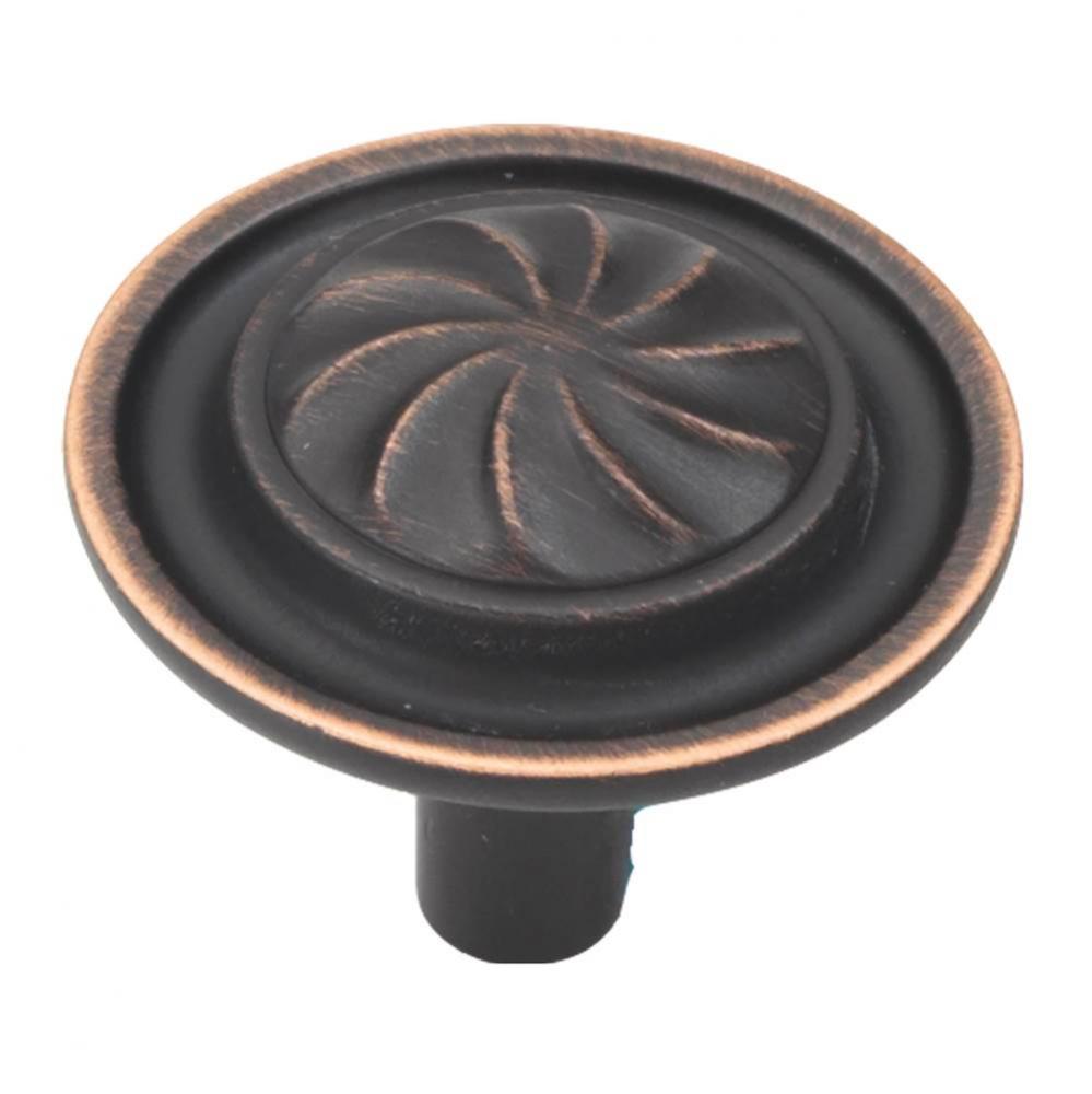 Roma Collection Knob 1-1/4&apos;&apos; Diameter Vintage Bronze Finish