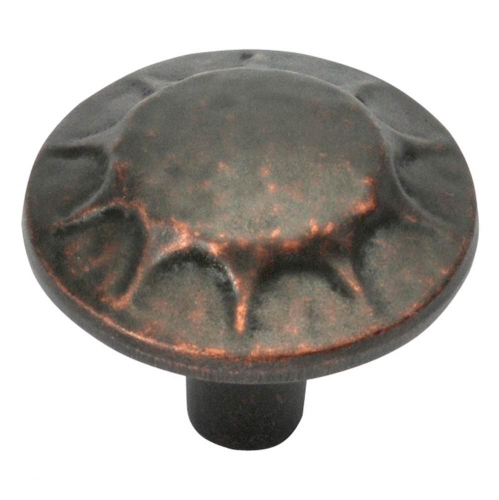 Clover Creek Collection Knob 1-1/4&apos;&apos; Diameter Dark Antique Copper Finish