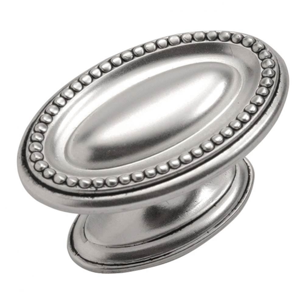 Altair Collection Knob 1-3/4&apos;&apos; X 1-1/8&apos;&apos; Satin Antique Silver Finish