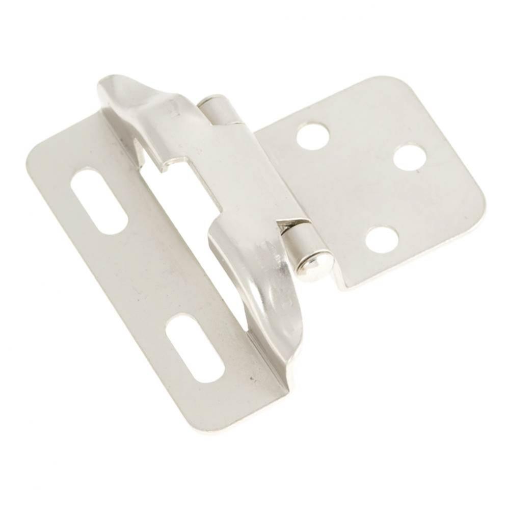 Hinge Semi-Concealed 1/4 Inch Overlay Face Frame Part Wrap Self-Close (2 Pack)
