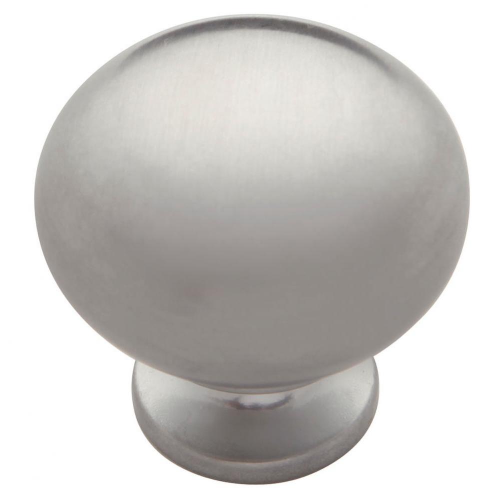 1-1/4 In. Satin Chrome Cabinet Knob