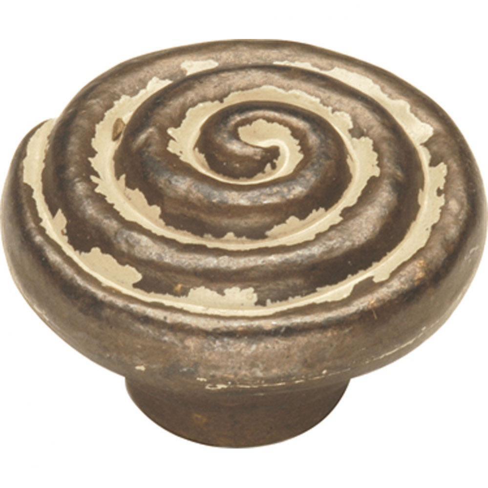 Manchester Collection Knob 1-1/4&apos;&apos; Diameter Biscayne Antique Finish