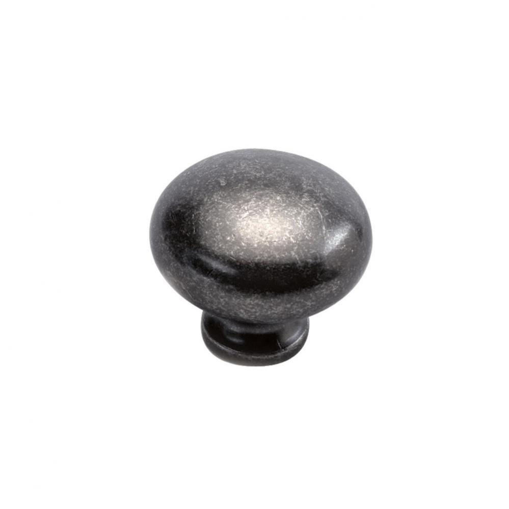 1-1/4 In. Cottage Black Nickel Vibed Cabinet Knob