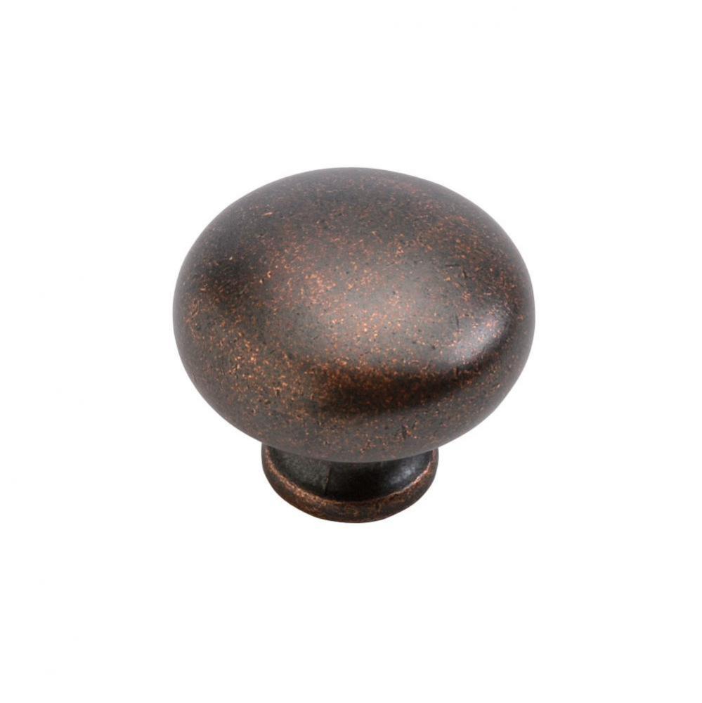 1-1/4 In. Park Towers Oil-Rubbed Bronze Highlighted Cabinet Knob