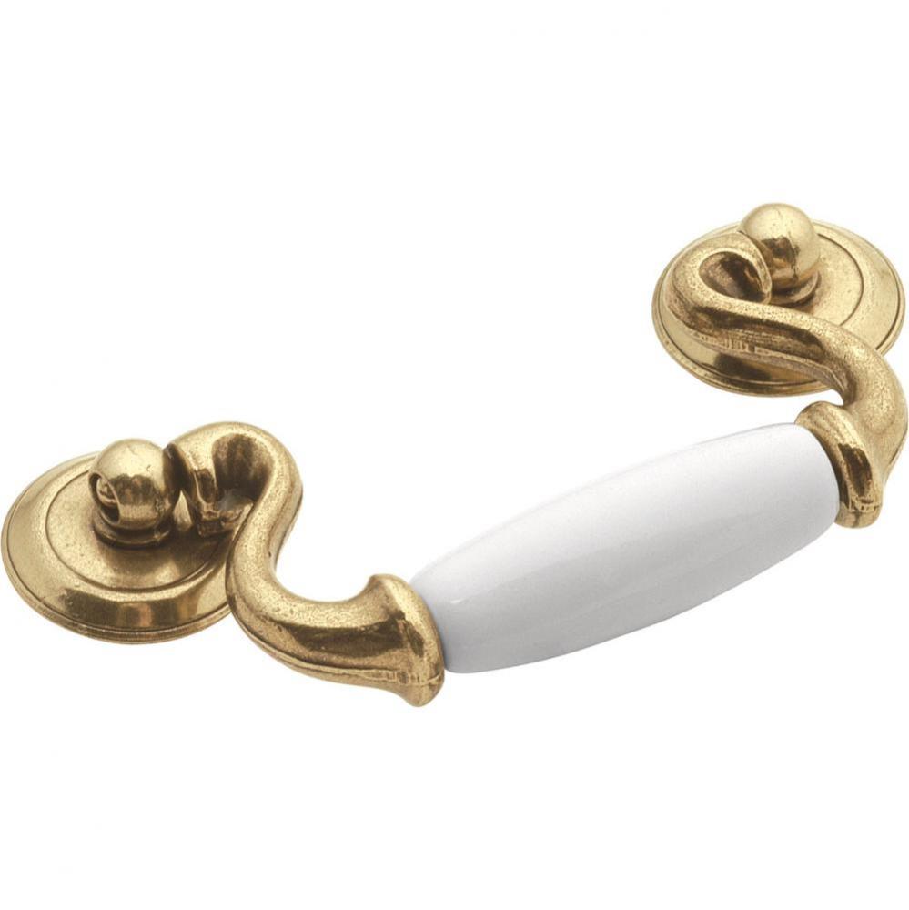 3 In. Tranquility Lancaster Hand Polished Bail Cabinet Pull