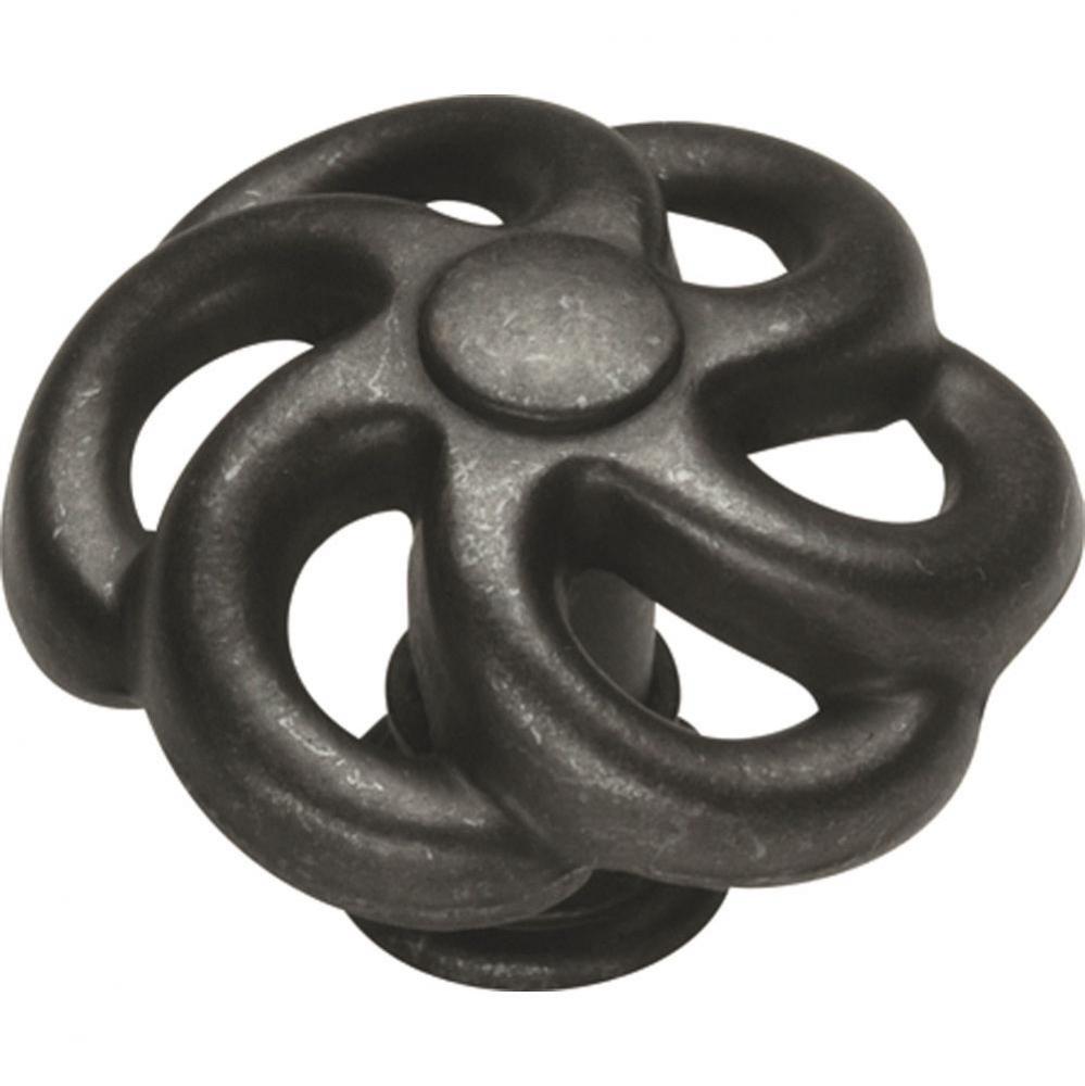 Charleston Blacksmith Collection Knob 1-1/2&apos;&apos; Diameter Black Iron Finish