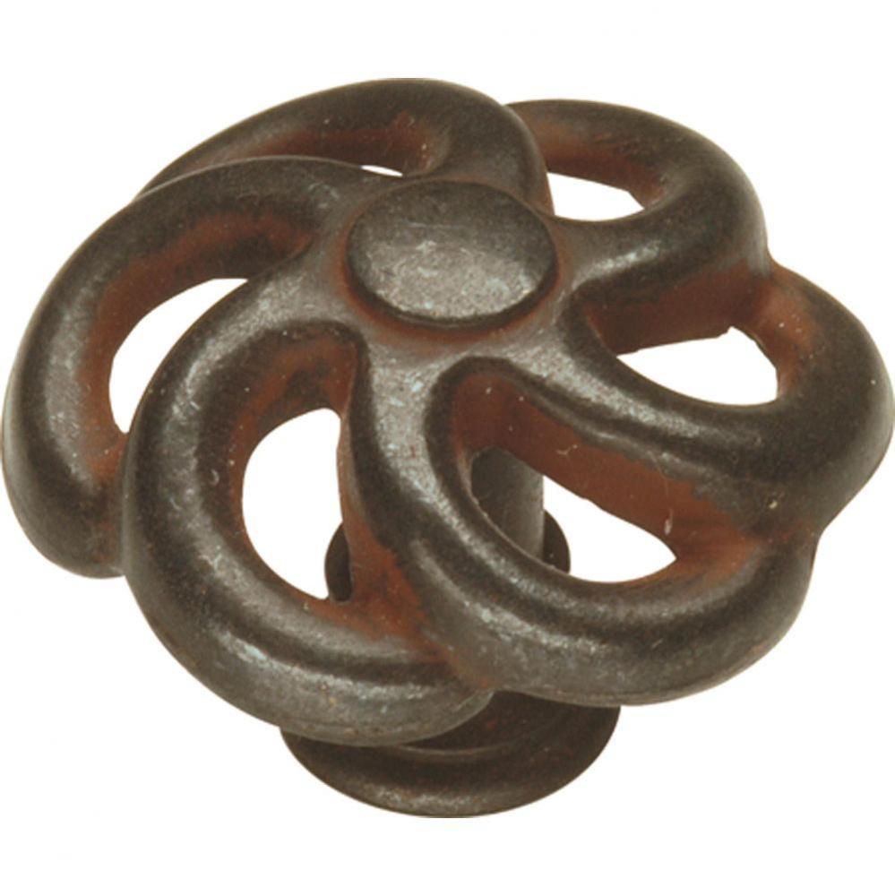 Charleston Blacksmith Collection Knob 1-1/2&apos;&apos; Diameter Rustic Iron Finish