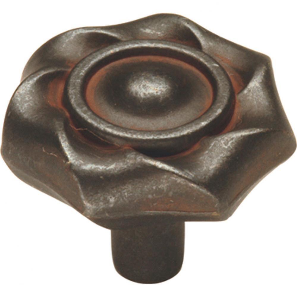 Charleston Blacksmith Collection Knob 1-1/4&apos;&apos; Diameter Rustic Iron Finish