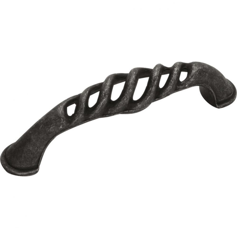 Charleston Blacksmith Collection Pull 3&apos;&apos; C/C Black Iron Finish