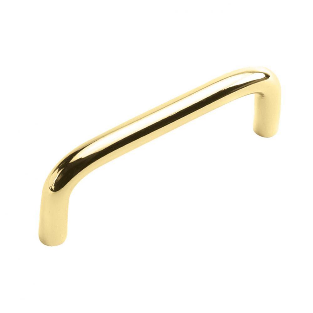 3 In. Polished Brass Cabinet Wire Pull