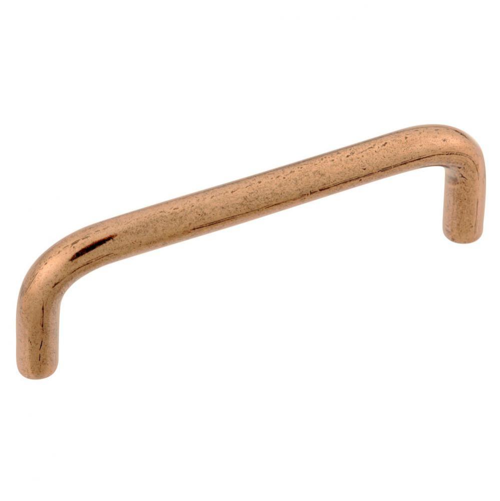 3-1/2 In. Wire Pull Antique Rose Gold Cabinet Pull