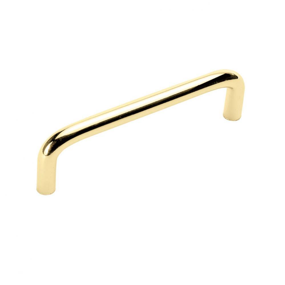 96mm Polished Brass Cabinet Wire Pull