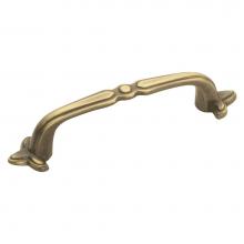 Hickory Hardware P133-AB - Cavalier Collection Pull 3'' C/C Antique Brass Finish