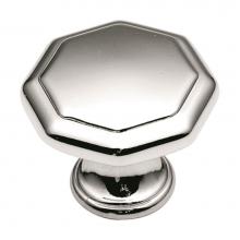 Hickory Hardware P14004-26 - Conquest Collection Knob 1-1/8'' Diameter Chrome Finish