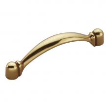 Hickory Hardware P14441-LB - Conquest Collection Pull 3'' C/C Lustre Brass Finish