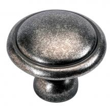 Hickory Hardware P14848-BNV - 1-3/8 In. Conquest Black Nickel Vibed Cabinet Knob