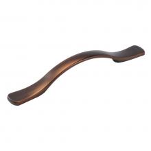 Hickory Hardware P2164-RB - 4 In. Euro-Contemporary Refined Bronze Cabinet Pull