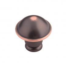 Hickory Hardware P2243-OBH - Savoy Collection Knob 1-1/4'' Diameter Oil-Rubbed Bronze Highlighted Finish