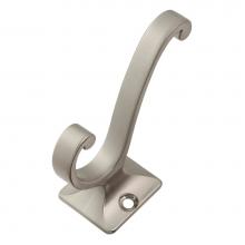 Hickory Hardware P25024-SN - Coat Hook Double 3/4 Inch Center to Center