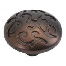 Hickory Hardware P3091-RB - Mayfair Collection Knob 1-1/4'' Diameter Refined Bronze Finish