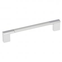 Hickory Hardware P3699-CHSP - Dew Collection Pull 128mm C/C Chrome with Satin Pearl Finish