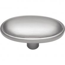 Hickory Hardware P517-SC - 1-11/16 In. Tranquility Satin Silver Cloud Oval Cabinet Knob