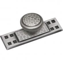 Hickory Hardware P7529-AP - Arts & Crafts Collection Backplate 3-1/2'' X 1'' Antique Pewter Finish
