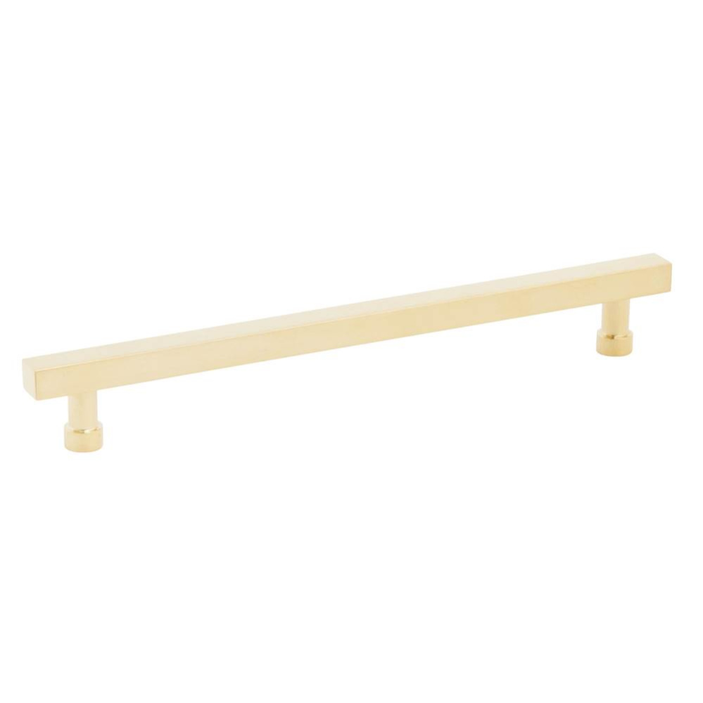 NOHO, Cabinet Pull, Square, 8'' cc, Unlacquered Brass