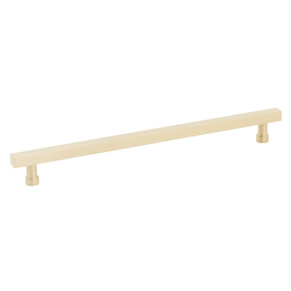 NOHO, Cabinet Pull, Square, 10&apos;&apos; cc, Satin Brass