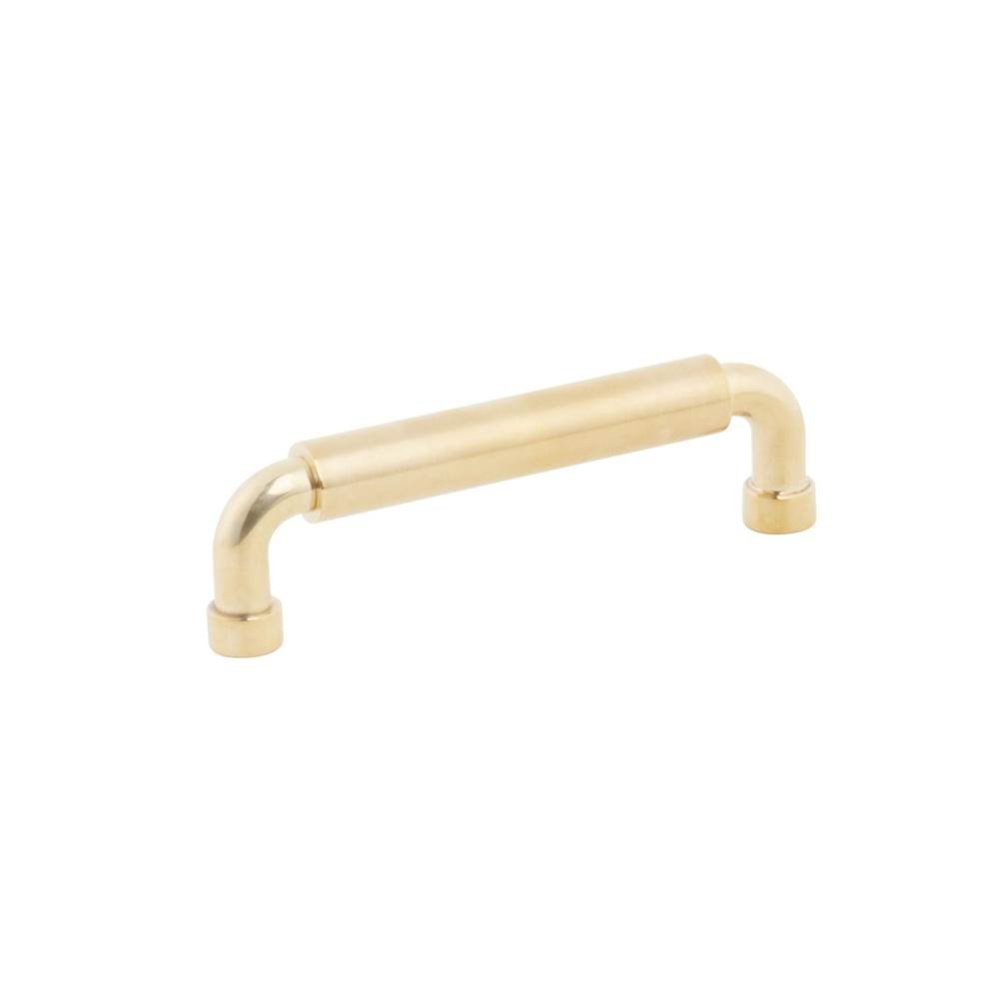 NOHO, Cabinet Pull, Round, 4'' cc, Unlacquered Brass