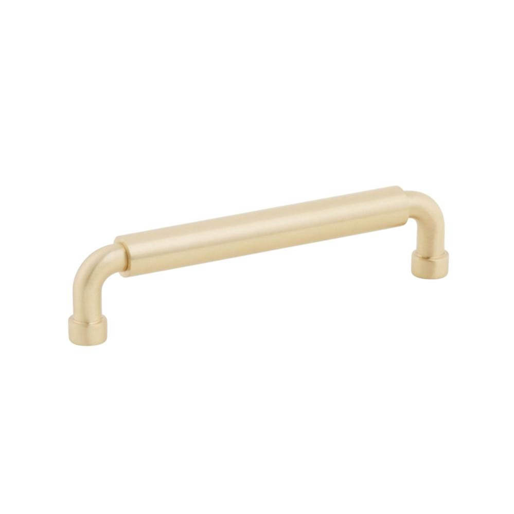 NOHO, Cabinet Pull, Round, 5&apos;&apos; cc, Satin Brass