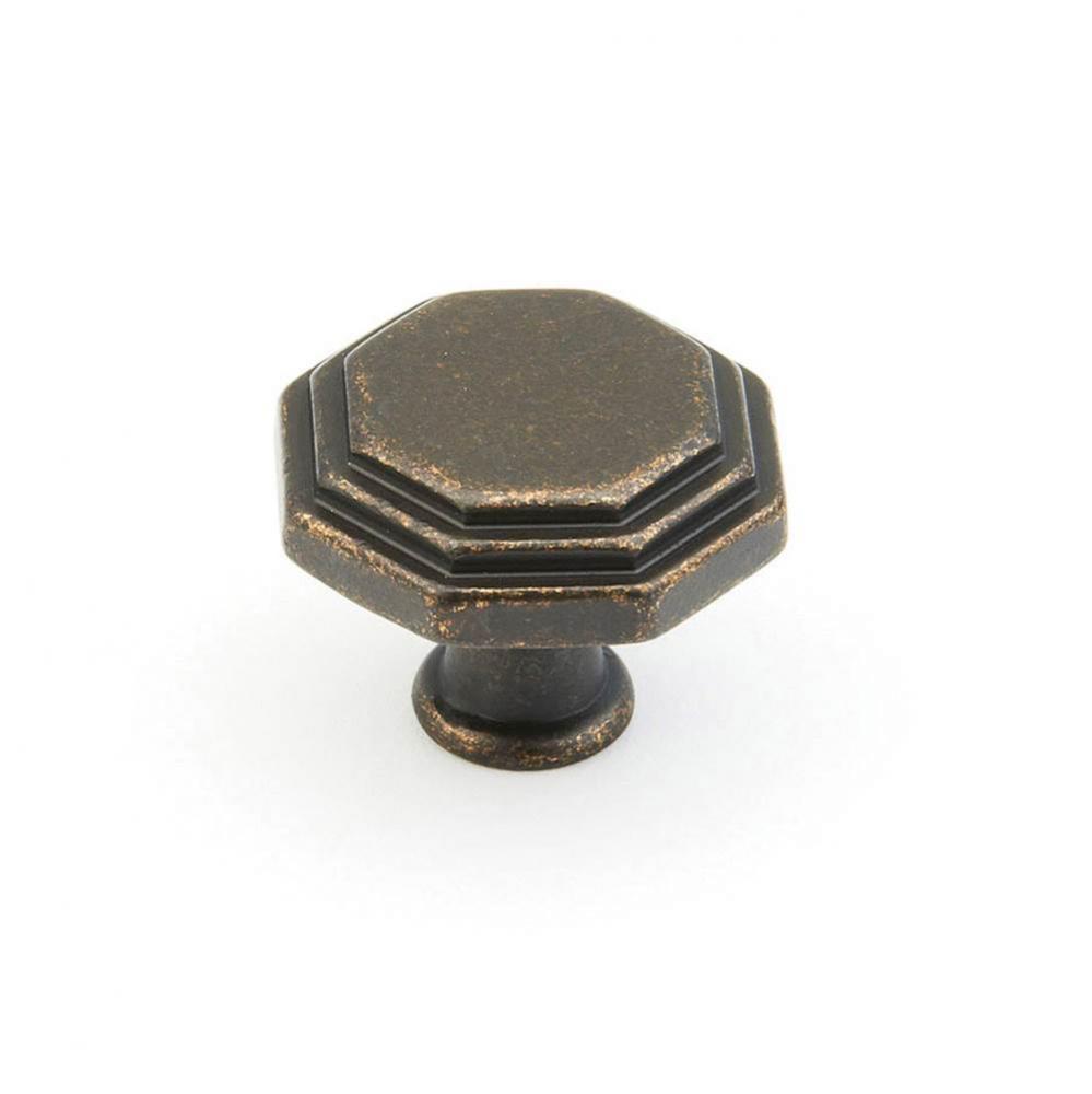 Knob, Dark Firenza Bronze, 1-1/8&apos;&apos; dia