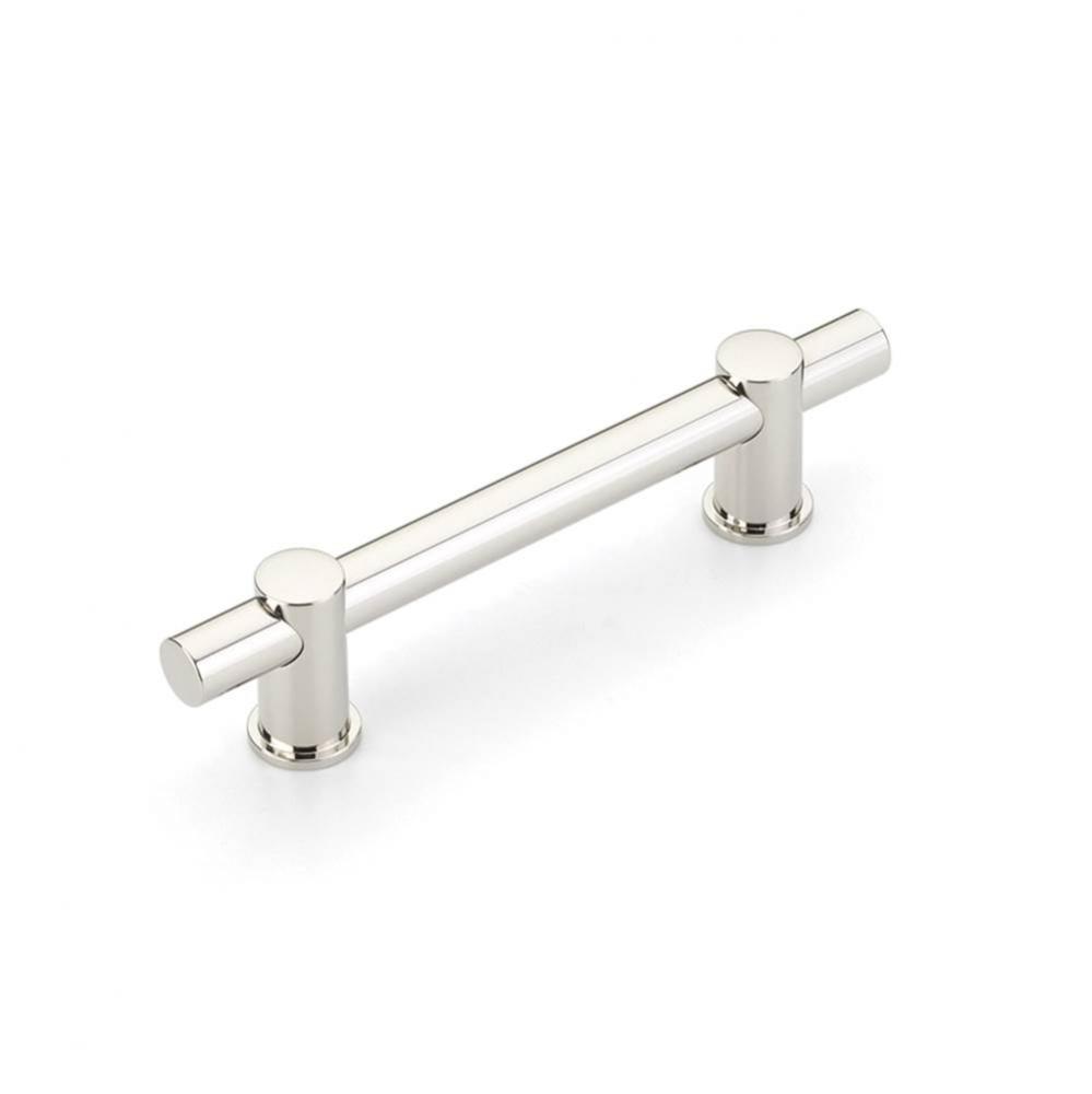 Fonce Bar Pull, 4&apos;&apos; cc with Polished Nickel