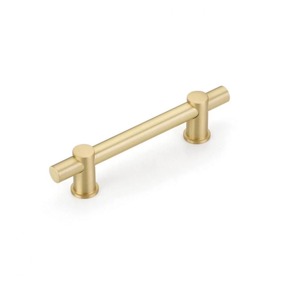 Fonce Bar Pull, 4&apos;&apos; cc with Satin Brass